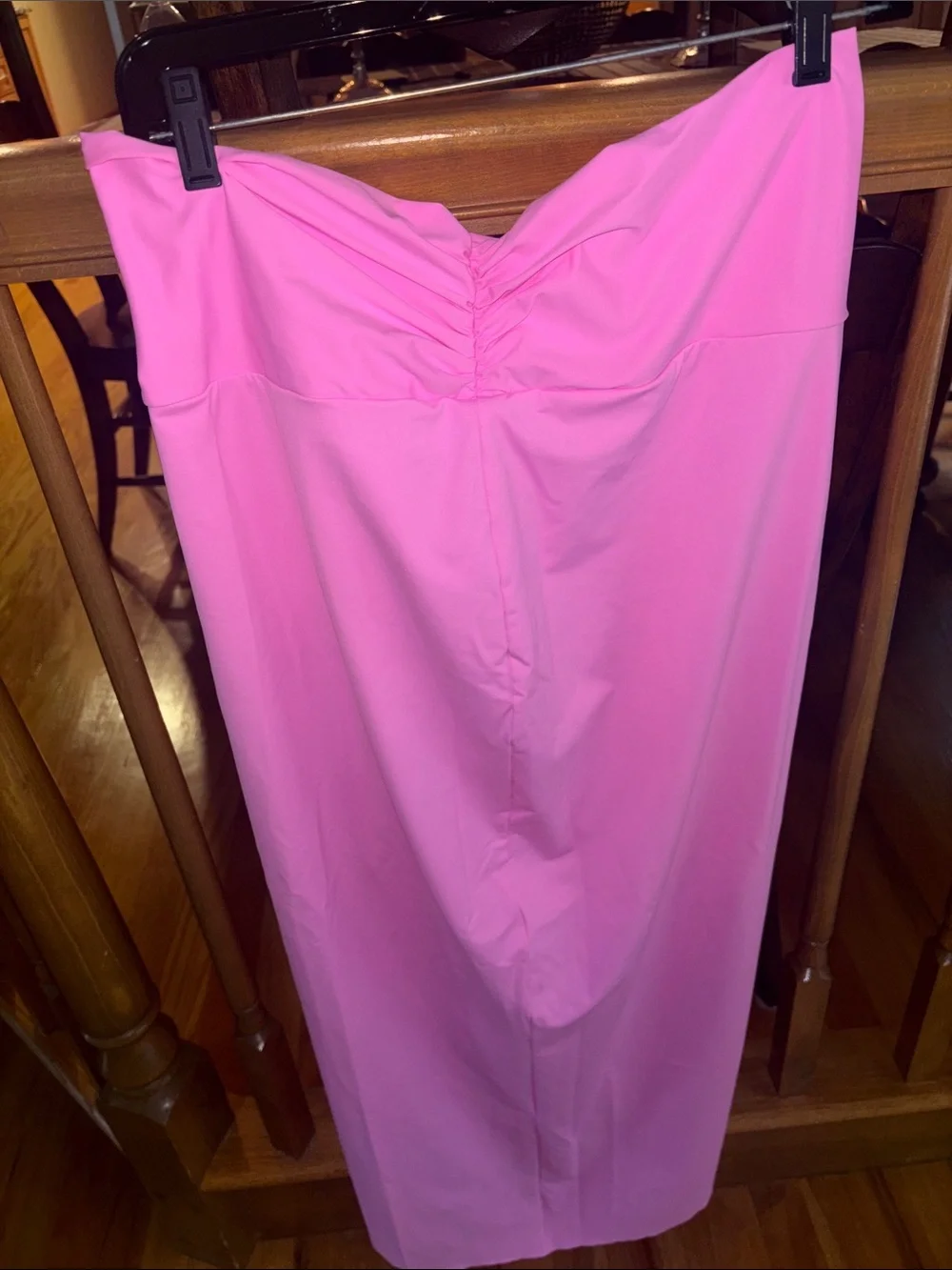 SKIMS Pink Twist-Front Swim Sarong